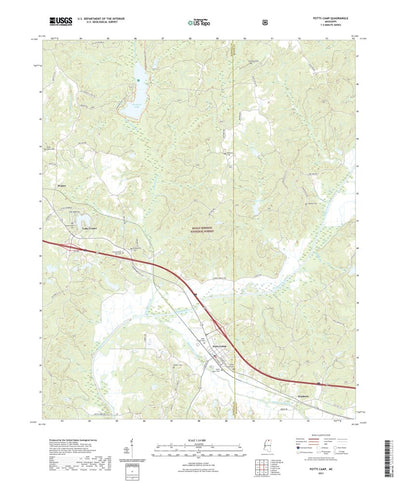 United States Geological Survey Potts Camp, MS (2021, 24000-Scale) digital map