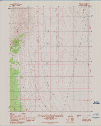 United States Geological Survey Potts Well, NV (1989, 24000-Scale) digital map
