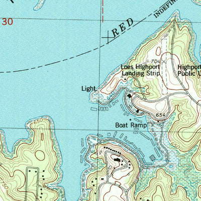 United States Geological Survey Pottsboro, TX-OK (1982, 24000-Scale) digital map