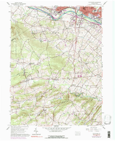United States Geological Survey Pottstown, PA (1956, 24000-Scale) digital map