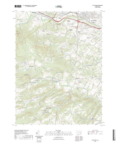 United States Geological Survey Pottstown, PA (2023, 24000-Scale) digital map