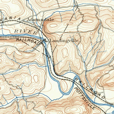 United States Geological Survey Pottsville, PA (1889, 62500-Scale) digital map