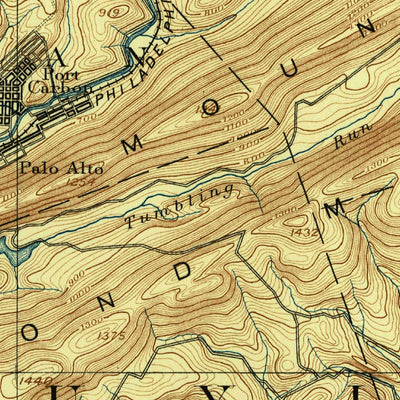 United States Geological Survey Pottsville, PA (1891, 62500-Scale) digital map