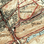 United States Geological Survey Pottsville, PA (1944, 31680-Scale) digital map