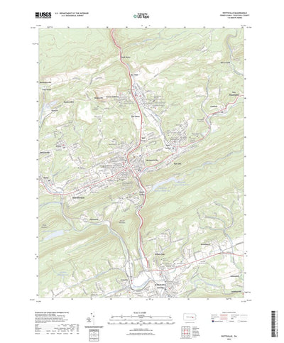 United States Geological Survey Pottsville, PA (2023, 24000-Scale) digital map