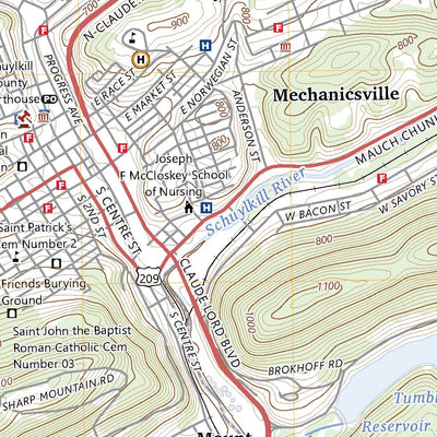 United States Geological Survey Pottsville, PA (2023, 24000-Scale) digital map