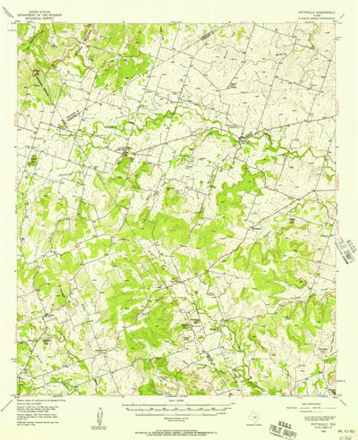 United States Geological Survey Pottsville, TX (1956, 62500-Scale) digital map