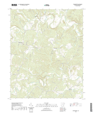 United States Geological Survey Poughkeepsie, AR (2020, 24000-Scale) digital map