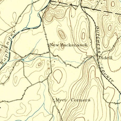 United States Geological Survey Poughkeepsie, NY (1894, 62500-Scale) digital map