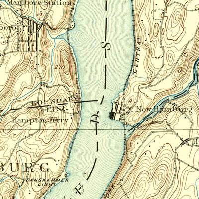 United States Geological Survey Poughkeepsie, NY (1894, 62500-Scale) digital map