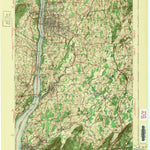 United States Geological Survey Poughkeepsie, NY (1943, 62500-Scale) digital map