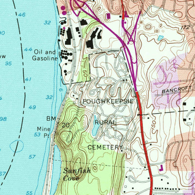 United States Geological Survey Poughkeepsie, NY (1957, 24000-Scale) digital map