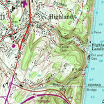 United States Geological Survey Poughkeepsie, NY (1957, 24000-Scale) digital map