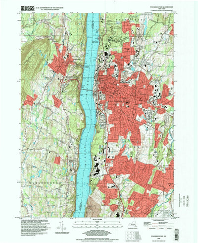 United States Geological Survey Poughkeepsie, NY (1995, 24000-Scale) digital map