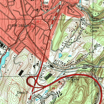 United States Geological Survey Poughkeepsie, NY (1995, 24000-Scale) digital map