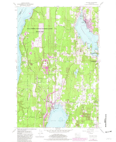 United States Geological Survey Poulsbo, WA (1953, 24000-Scale) digital map