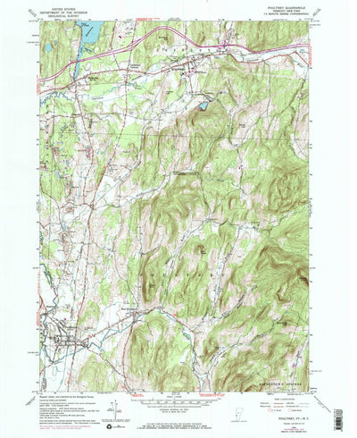 United States Geological Survey Poultney, VT-NY (1964, 24000-Scale) digital map