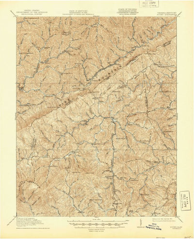 United States Geological Survey Pound, VA-KY (1914, 62500-Scale) digital map