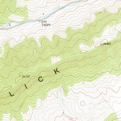 United States Geological Survey Pounding Mill, VA (1968, 24000-Scale) digital map