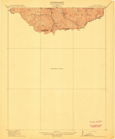 United States Geological Survey Pounding Mill, VA-WV (1912, 62500-Scale) digital map