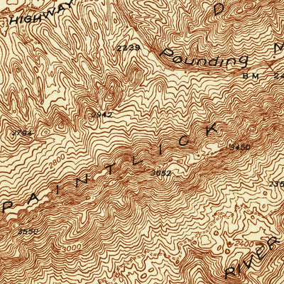 United States Geological Survey Pounding Mill, VA-WV (1941, 48000-Scale) digital map