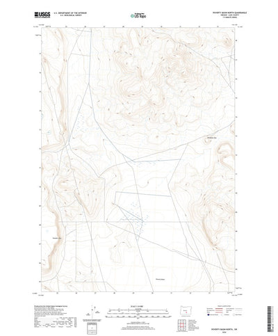 United States Geological Survey Poverty Basin North, OR (2020, 24000-Scale) digital map