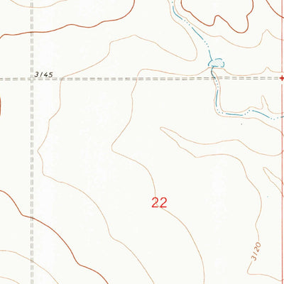 United States Geological Survey Poverty Coulee NE, MT (1970, 24000-Scale) digital map