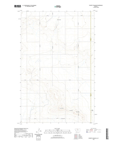 United States Geological Survey Poverty Coulee NE, MT (2020, 24000-Scale) digital map