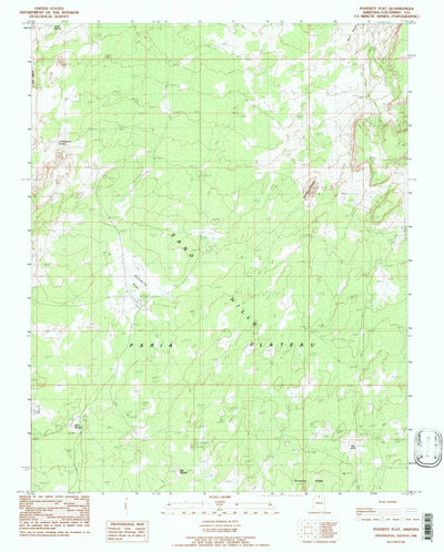 United States Geological Survey Poverty Flat, AZ (1985, 24000-Scale) digital map
