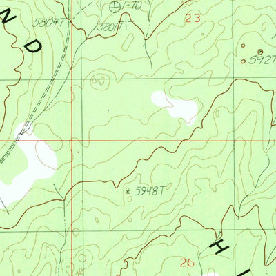 United States Geological Survey Poverty Flat, AZ (1985, 24000-Scale) digital map