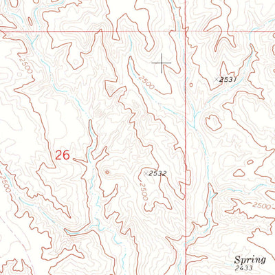 United States Geological Survey Poverty Flat East, MT (1972, 24000-Scale) digital map