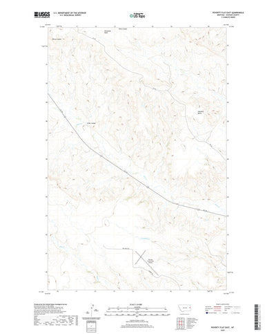 United States Geological Survey Poverty Flat East, MT (2020, 24000-Scale) digital map