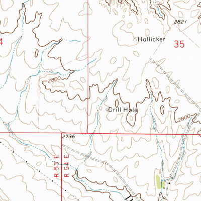 United States Geological Survey Poverty Flat West, MT (1972, 24000-Scale) digital map