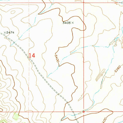 United States Geological Survey Poverty Knoll, AZ (1971, 24000-Scale) digital map
