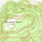 United States Geological Survey Poverty Knoll, AZ (1971, 24000-Scale) digital map