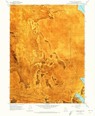 United States Geological Survey Poverty Point, UT (1968, 24000-Scale) digital map