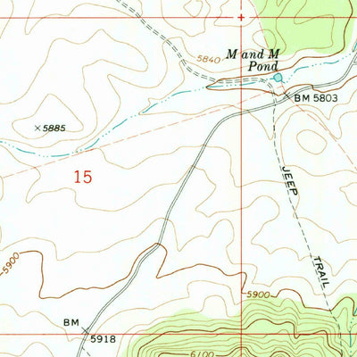 United States Geological Survey Poverty Spring, AZ (1971, 24000-Scale) digital map
