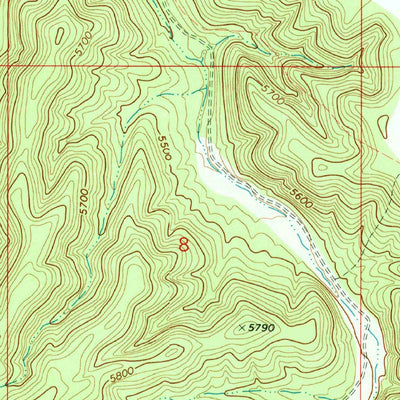 United States Geological Survey Poverty Spring, AZ (1971, 24000-Scale) digital map