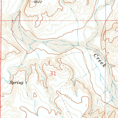 United States Geological Survey Powder Mountain NE, WY (1970, 24000-Scale) digital map