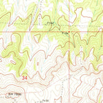 United States Geological Survey Powder Mountain, WY-CO (1970, 24000-Scale) digital map