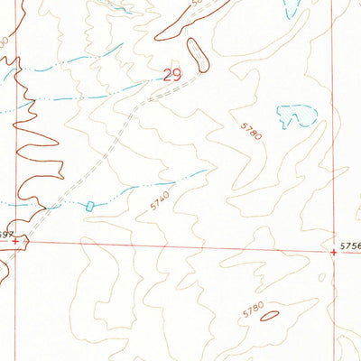 United States Geological Survey Powder River, WY (1968, 24000-Scale) digital map