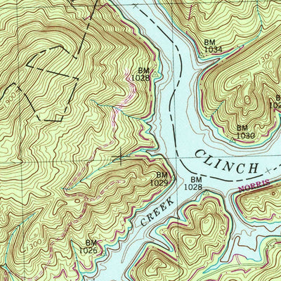 United States Geological Survey Powder Springs, TN (1952, 24000-Scale) digital map