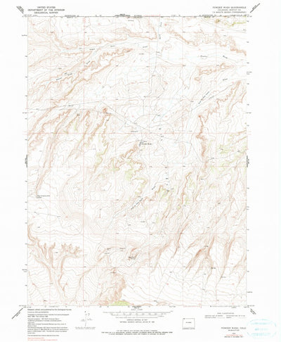 United States Geological Survey Powder Wash, CO (1969, 24000-Scale) digital map