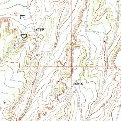 United States Geological Survey Powder Wash, CO (1969, 24000-Scale) digital map