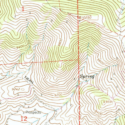 United States Geological Survey Powderhorn, CO (1962, 24000-Scale) digital map