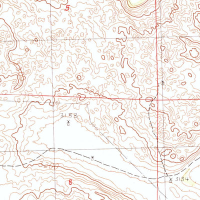 United States Geological Survey Powderhorn Valley SW, NE (1985, 24000-Scale) digital map