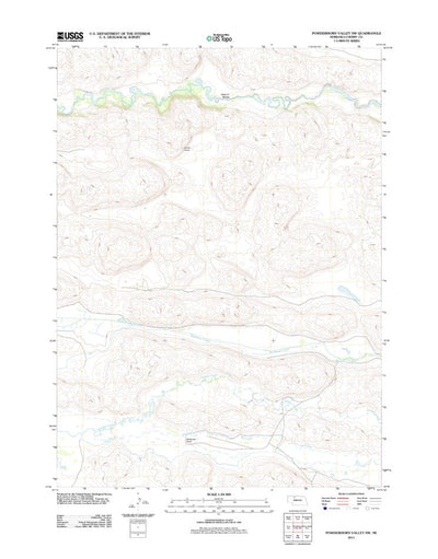 United States Geological Survey Powderhorn Valley SW, NE (2011, 24000-Scale) digital map