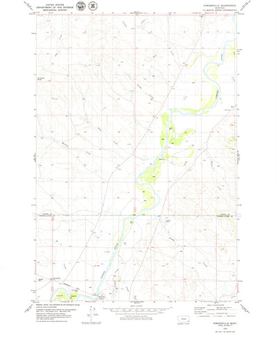 United States Geological Survey Powderville, MT (1979, 24000-Scale) digital map
