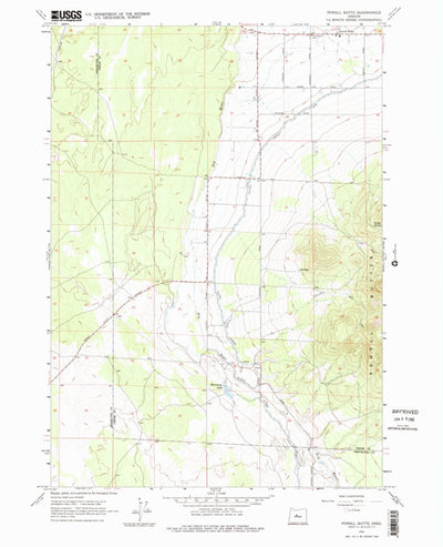 United States Geological Survey Powell Butte, OR (1962, 24000-Scale) digital map