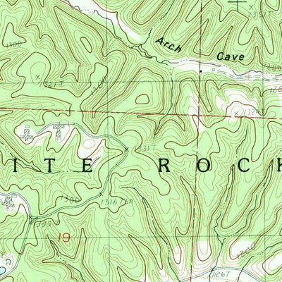 United States Geological Survey Powell, MO (1982, 24000-Scale) digital map